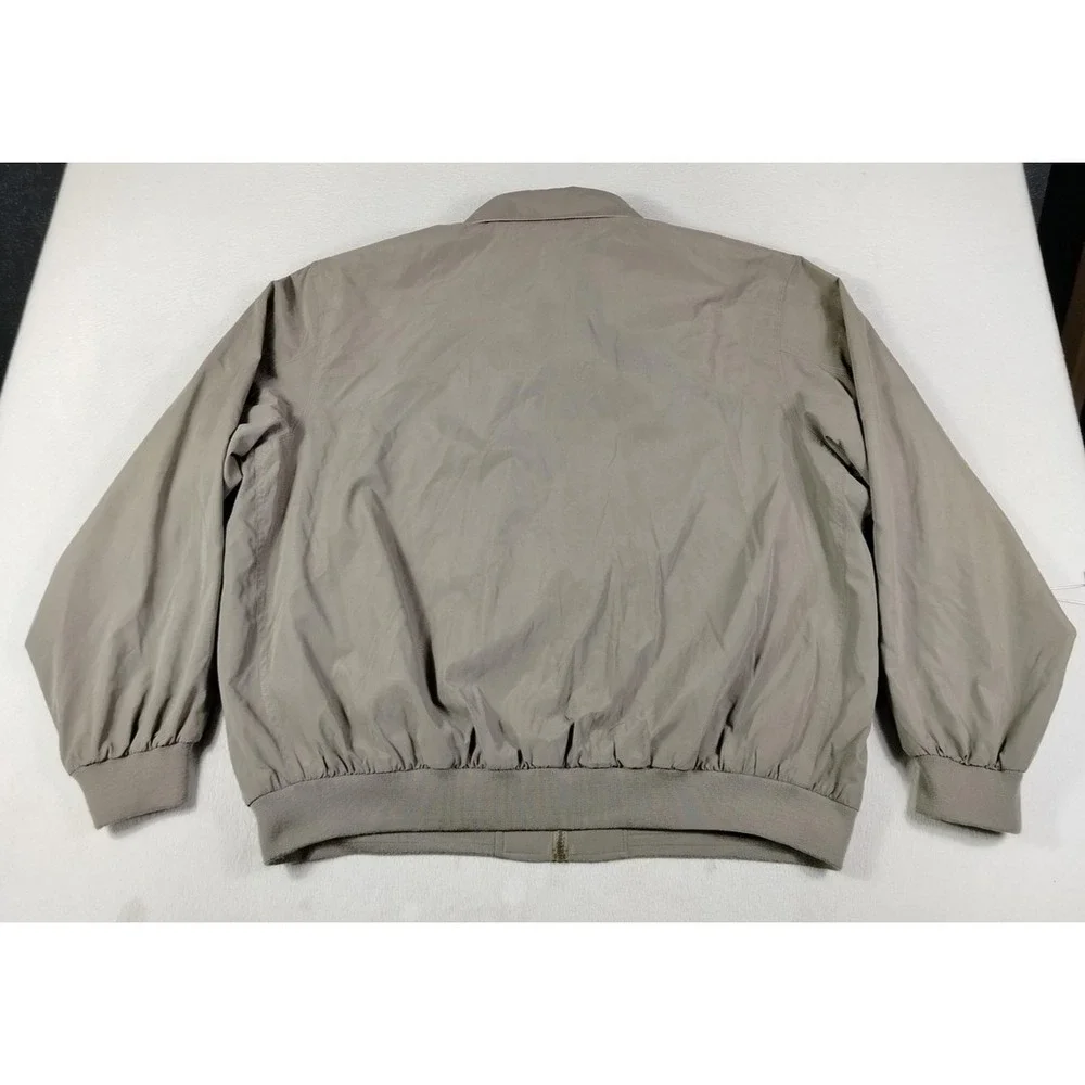 Weatherproof Jacket Mens 2XL Gray Microfiber Windbreaker Bomber Lined Outdoor